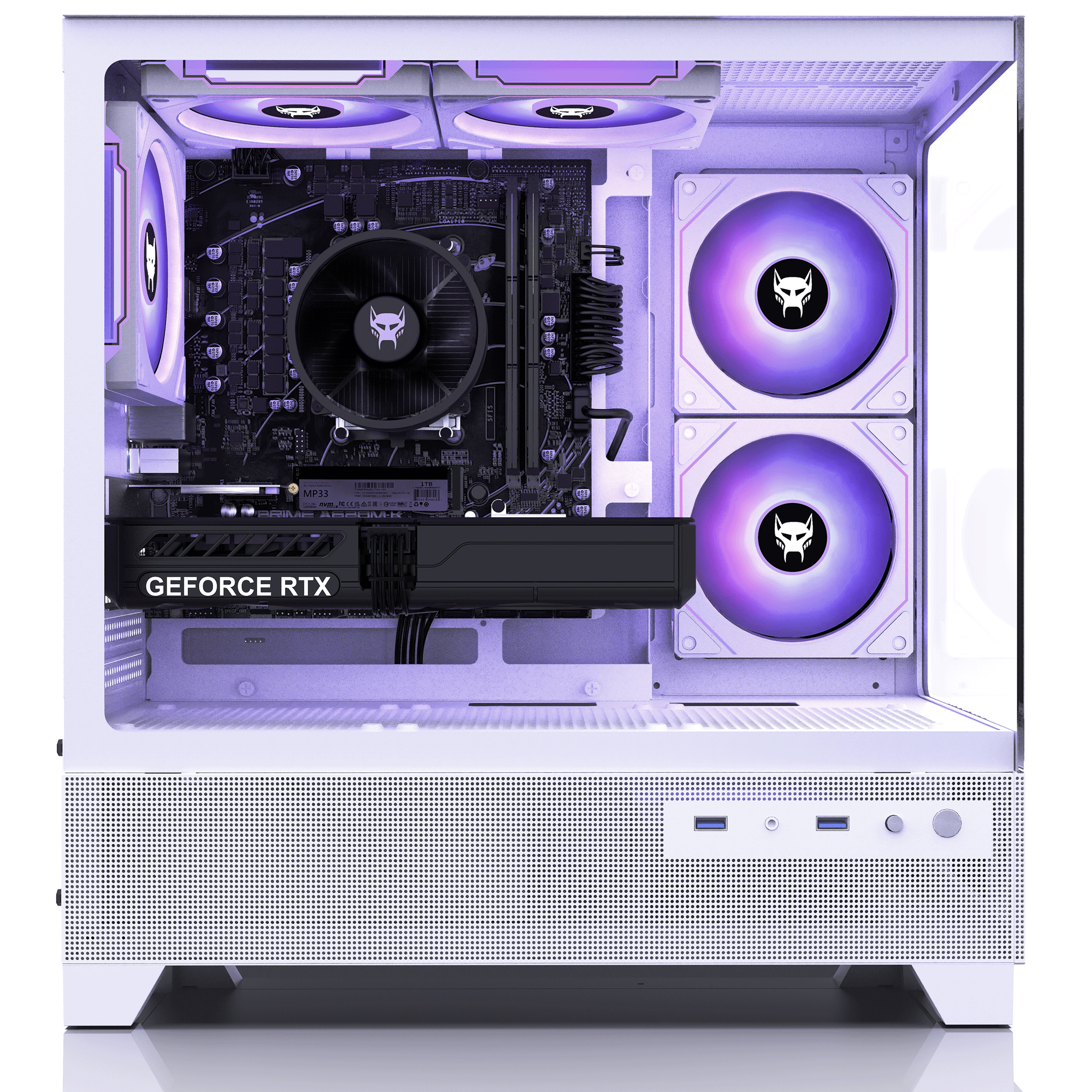 BEASTCOM Q5 | Pro Gaming PC | AMD Ryzen 5 8400F 6X 4.7 GHz 12 Threads | NVIDIA RTX 5060 8GB | 16GB RAM | 1TB NVMe SSD | WiFi 5 | Windows 11 Pro