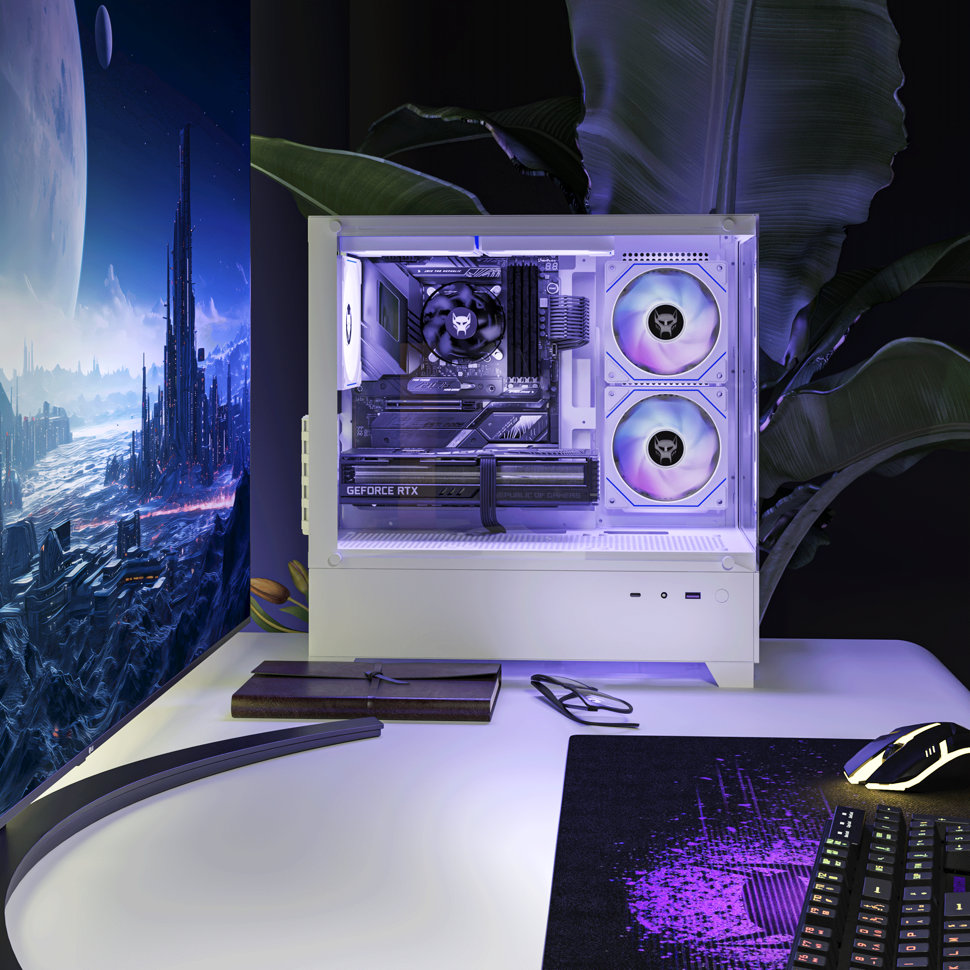 BEASTCOM Q5 | Pro Gaming PC | AMD Ryzen 5 8400F 6X 4.7 GHz 12 Threads | NVIDIA RTX 5060 8GB | 16GB RAM | 1TB NVMe SSD | WiFi 5 | Windows 11 Pro