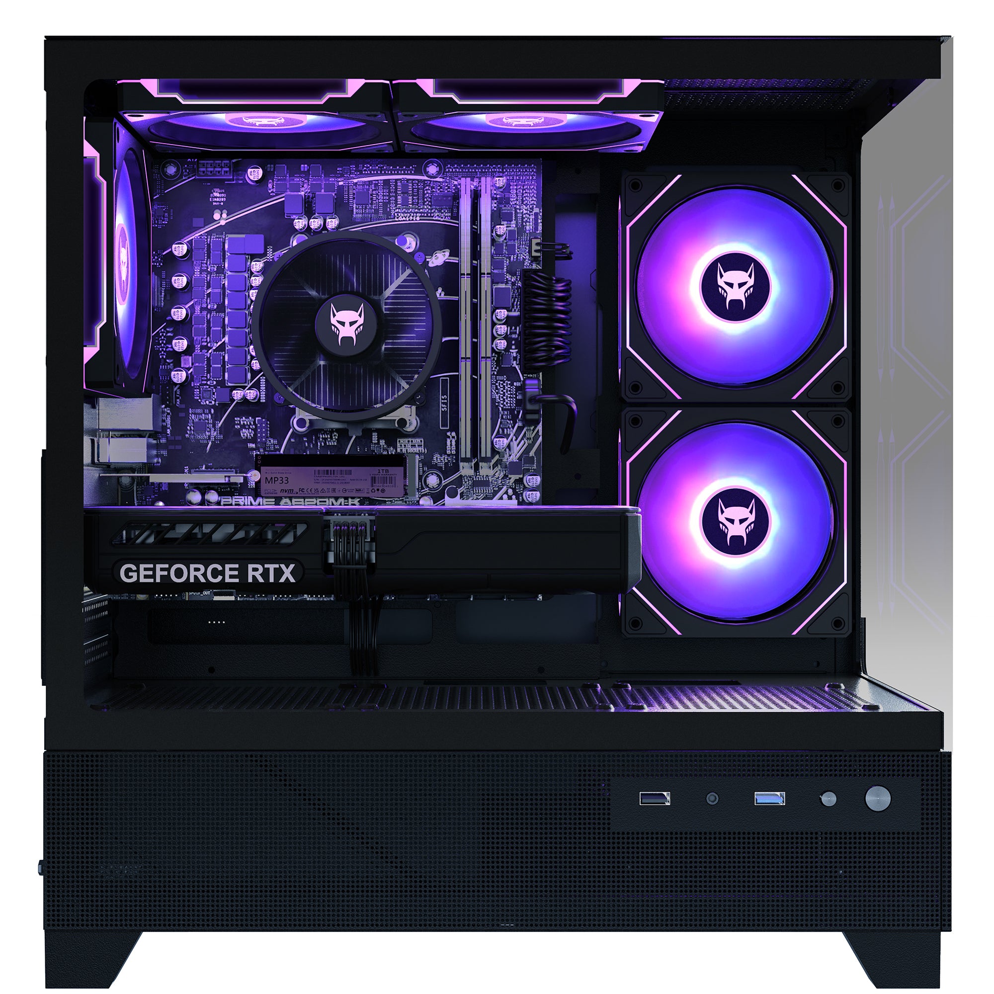 BEASTCOM Q5 | Pro Gaming PC | Intel i5-14400F 10X 4,70GHz 16-Threads | NVIDIA RTX 5060 Ti 8GB | 16GB RAM | 1TB NVMe SSD | WiFi 5 | Windows 11 Pro
