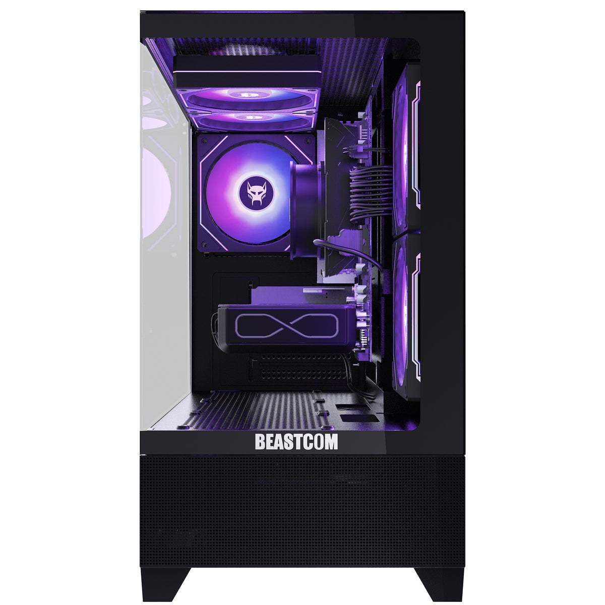 BEASTCOM Q5 | Pro Gaming PC | Intel i9-10900F 8X 5,20GHz 20-Threads | NVIDIA RTX 5060 8GB | 32GB RAM | 1TB NVMe SSD | WiFi 5 | Windows 11 Pro