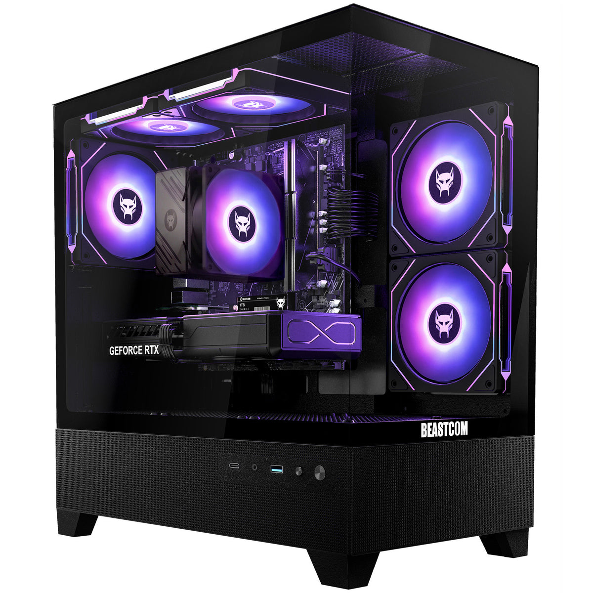 BEASTCOM Q5 | Pro Gaming PC | AMD Ryzen 9 5900X 12X 4,80GHz 24 Threads | NVIDIA RTX 5060 Ti 8GB | 16GB RAM | 1TB NVMe SSD | WiFi 5 | Windows 11 Pro