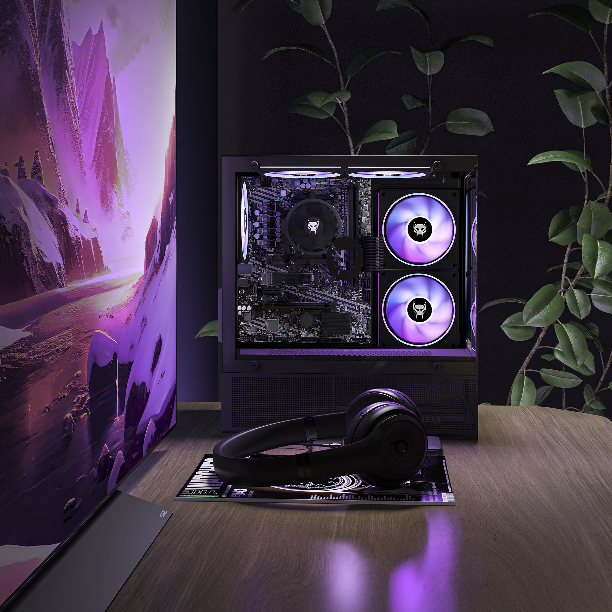 BEASTCOM Q3 | Essential Gaming PC | 16 Threads  | AMD Ryzen 7 8X 4,60GHz | 4K Vega Radeon Grafik | 16GB RAM | 512GB SSD | HDMI | WiFi | Windows 11 Pro